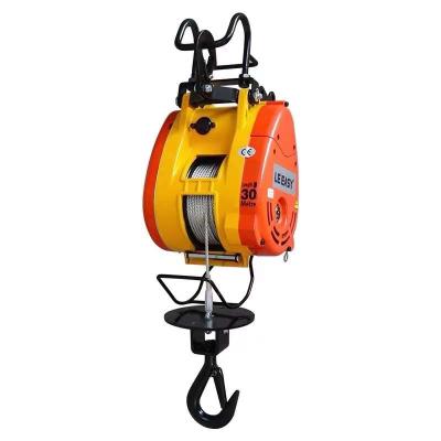 Cina Mini Electric Wire Hoist Machinery Repair Shops 180KG Wire Rope Hoist Electric Rope Hoist in vendita