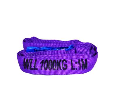 China High Tensile Purple Polypropylene Lifting Equipment Safety Polypropylene Spanset Webbing Sling for sale