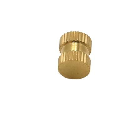 China Precision Aerospace Brass Female OEM ODM Parts CNC Machining Part For Insert Nuts Blind Hole for sale