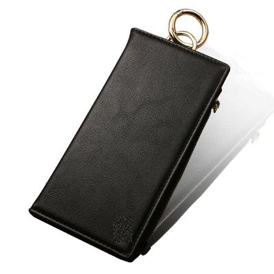 China PU Leather Custom Accept Business Purse Leather Case For Phone Wallet Cell Phone Leather Case for sale