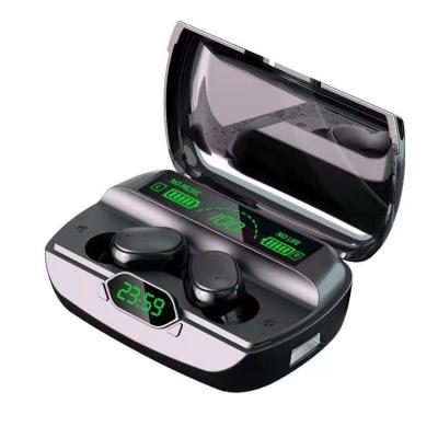 China LED digital display new wireless headset is for radio in ear headset with mobile power supply for sale