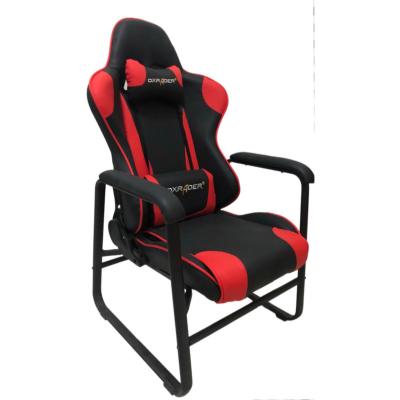 China Best folding swivel chair pu game play chair cheap black leather paly for sale