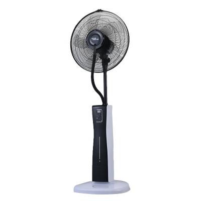 China Hotel Direct Manufacturer Standing Remote Control And Touch Spray Cooling Mist Fan With Four Casters for sale