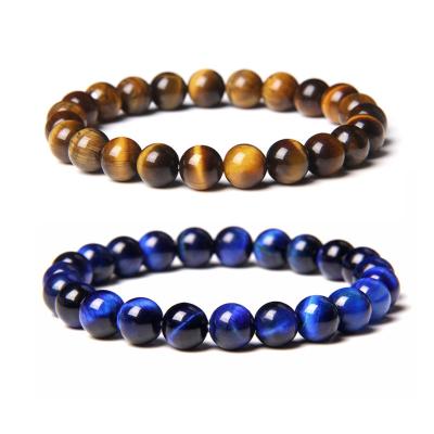 China Environmentally Friendly Natural Healing Semi-precious Stone Bracelet 6/8/10/12mm Gemstone Bracelet For Men Women Relaxation Crystal Jewelry for sale