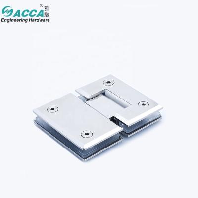 China Adjustable Stainless Steel Bathroom Clamp Glass Shower Door Hinge for sale