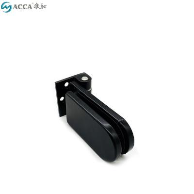 China Frameless Sliding Glass Door Aluminium Matt Black Door Hinges Glass Door Pivot Hinge for sale