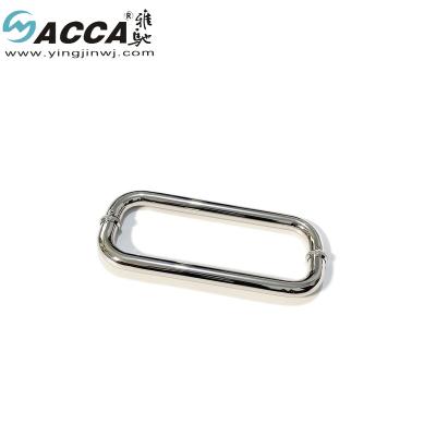 China O Type Stainless Steel Furniture Door Handle High Quality Interior Bathroom Glass Door Handle for sale