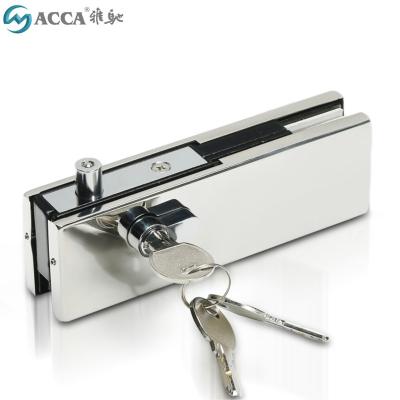 China Glass Door Lock Patch Fitting Top Lock Mix Connected With Overpanel Patch zu verkaufen