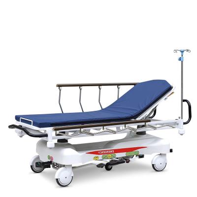 China Trolley Patient Size Inpatient Stretcher Trolley ORP-HPT03 Medical Emergency Stretcher Trolley Adjustable Hydraulic Bed for sale