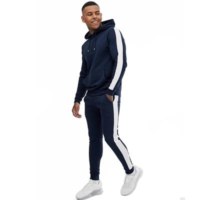 China Factory Direct Sale Mens Anti-UV Guangzhou Jwin Stripe Navy Blue Side Slim Fit Winter Tracksuits for sale