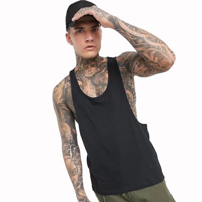 China Mens V Back Print Summer Gym Wear Tank Tops Custom Fitness Tank Tops T-shirt Mens V Back Sleeveless Tank Top QUICK DRY for sale