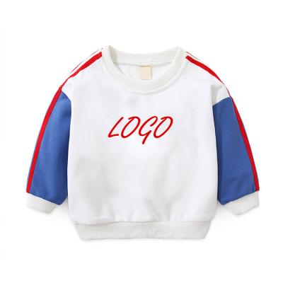 China High Quality Custom Blank Hoodies Terry Cotton French Cute Anti-wrinkle Kids Crewneck Sweatshirts for sale