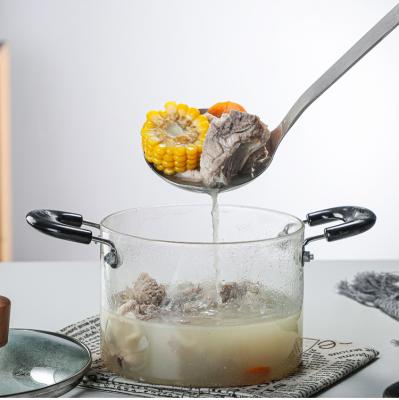 China Practical household boiling pot glass soup pot transparent glass cooking pot viable for sale for sale