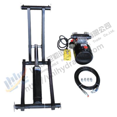 China Double Stands Scissor Lift Hydraulic Cylinder Acting Hydraulic Scissor Crane Kit For Trailer for sale