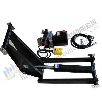 China Racks Double Acting Hydraulic Cylinder Hydraulic Scissor Crane Kit Towed Trailer Manual Hydraulic Cylinder for sale