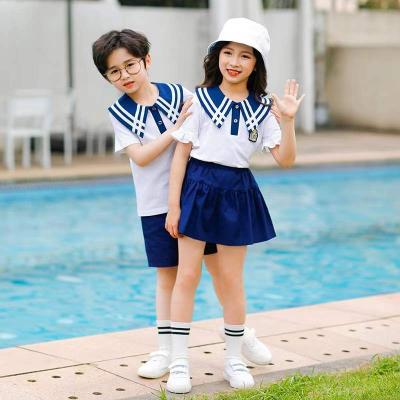 China Breathable Cute Princess Primary Designs Uniform Set For Kids School Uniform for sale