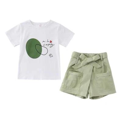 China 40%polyester fiber design cotton kids clothing Cotton60% new 2021 sets kids set clothes summer for sale