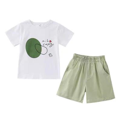 China Cotton60% fiber 40%polyester factory price casual kids clothing sets new style clothing sets for kids for sale