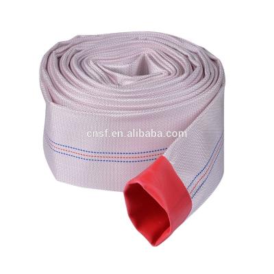 China Wholesale 15-30M Synthetic Rubber Lined Fire Hydrant Sprinkler Polyester Fire Hose For Sale 2inch -6inch for sale