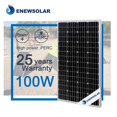 China Brand new  pv 12v 24v 50w 50 watt 100w 100 watts 150w 150 watts 200w 250w monocrystalline paneles solares mono solar panel 158.75mmx158.75mm for sale