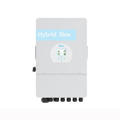 China 12kw Deye hybrid inverter 8kw solar inverter power charger system single phase 10kw 3 phase inverter solar 420*670*233mm for sale