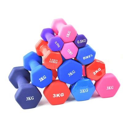 China High Quality Universal Fitness Weightlifting Yoga Hand Weights Sneoprene Dumbbell Vinyl Home Set for sale