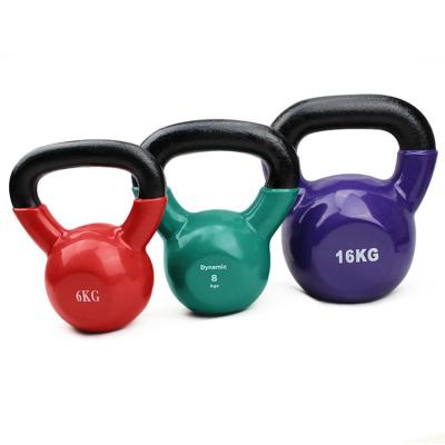 China Competition Universal Vinyl Kettlebell Gym Weight Cast Iron Kettle Bell Bright Painted Cast Iron Kettlebell for sale