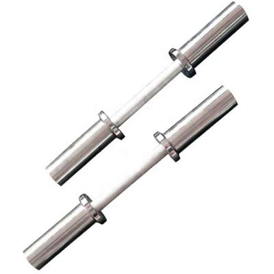 China Universal Short Barbell Weightlifting Barbell Bar for Gym Dumbbell Bar for sale