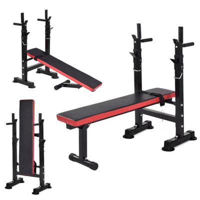 China Factory Indoor Sale Folding Adjustable Multifunctional Weightlifting Press Bench With Stand for sale