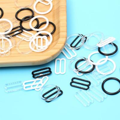 China OTHER Custom Transparent Plastic Ring And Hook Bra Adjuster Underwear Eco-friendly Buckle Wholesale for sale