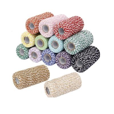 China Factory wholesale quality elastic colorful braided cotton rope for macrame for sale