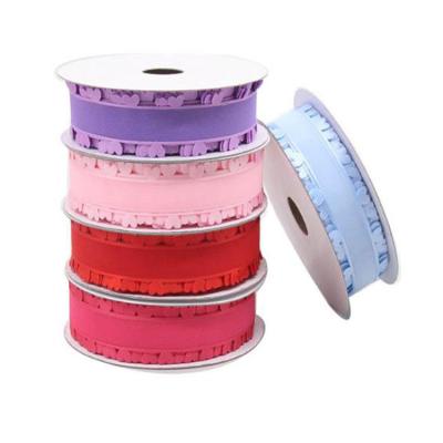 China High Tenacity Polyester Custom Logo Printed Ribbon Tulle, Organza Ribbon Roll, Gift Bag Ribbon for sale