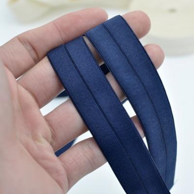 China Spandex Elastic Elastic Bands Color Elastic Folding Elastic Band With Double Pleat, Feather Cuff Thread Elastic Band for sale