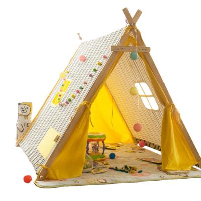 China Toy Children Kids Play House Soft Cotton Canvas Indian Teepee Multifunctional Longevity Teepee Tent for sale