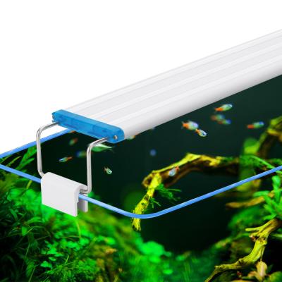 China Aquarium Lighting Ultra-thin Light Three-color Aquarium Fish Tank Bracket LED Aquatic Landscaping Light for sale