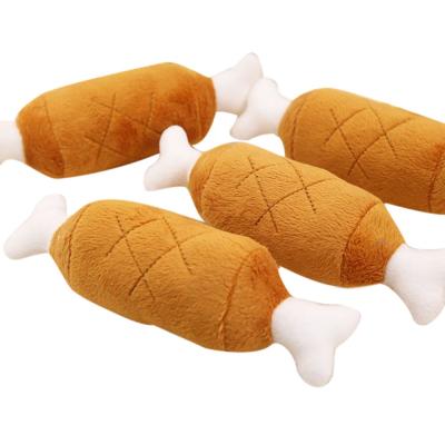 China Viable Dog Toys Puppy Pet Play Toys Chicken Legs Plush Toy For Dogs Cats Pets Squeaky Pet Products Supplies for sale