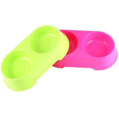 China Viable Wholesale Pet Driver Pet Bowls Driver Dog Bowls Pets Accessory Dual Dog Slot Bowls for sale