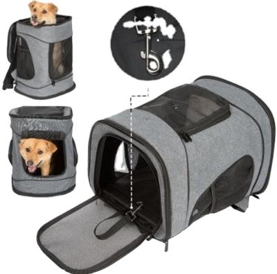 China Sustainable Travel Pet Carrier Oxford Dog Puppy Cart Carrier Bag Basket Pet Carrier for sale