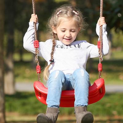 China Modern Garden Backyard Outdoor Toys Kids Swing Chair Plastic Adjustable Swing Seat for sale