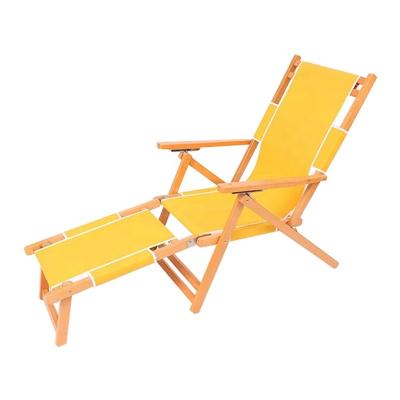 China Sea Light Adjustable Platform Pillow Lounger Portable Solid Wood Fold Swimming Pool Bath Beach Chair for sale