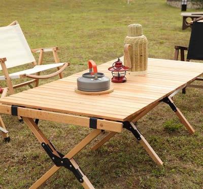 China Eco-freindly 55*45*40cm Dining Camping Bamboo Outdoor Wooden Table Color Picnic Table Portable Folding Picnic Table for sale