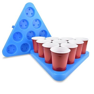 China Eco-freindly OEM Plastic Beer Pong Tray Holder Pong Rack Set for sale