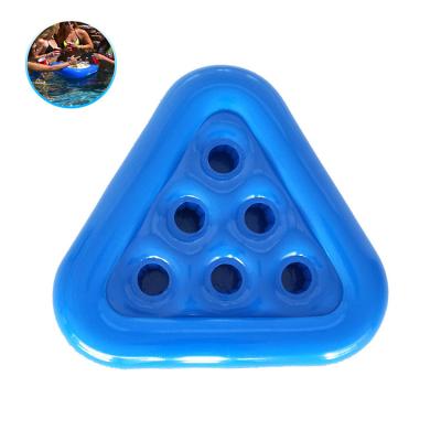 China Eco-freindly Swimming Pool Pong Rack Floating Beer Pong Raft Set PVC Beer Pong Rack for sale