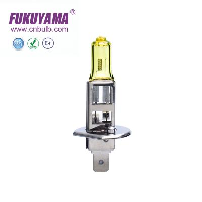 China Quartz Glass Car UV Halogen Bulb H1 Crystal Yellow Car Accessories for sale