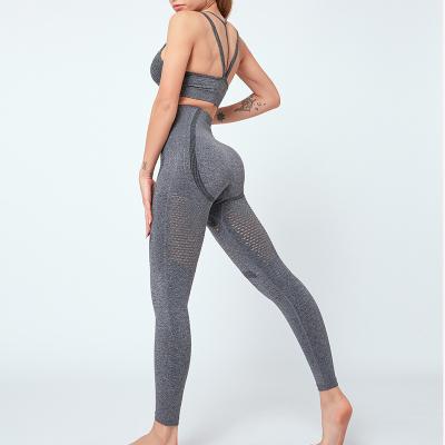 China Wholesale Breathable High Waist Cavity Women Seamless Yoga Leggings And Seamless Leggings Custom for sale