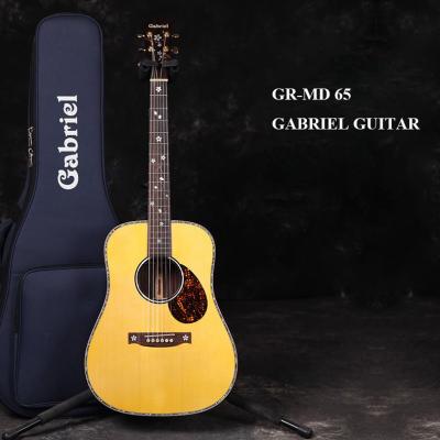 China Solid Europe Fir Travel Guitar Students Practice 38 Inch Fir All Solid Handmade Custom Guitars For Wholesale for sale