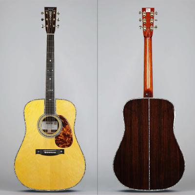 China Gabriel Guitar Factory Main Fir D45 Style Englemann Claw Bear Grade Rosewood Acoustic Guitar All Solid Handmade Supply for sale