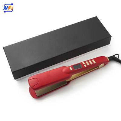 China Zkagile Red Wide Flat Iron 2 Inch Straightener Iron Flat Iron 2 Inch Flat Iron 2 Inch Straightener Iron for sale