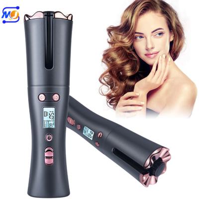 China Zkagile Hair Curler New Arrival Wireless Smart Iron Portable Usb Rechargeable Automatic Hair Curler for sale