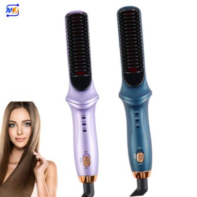 China Waterproof Zkagile Straightening Comb 450 Degree New Design Beard and Hair Straightener Brush for sale